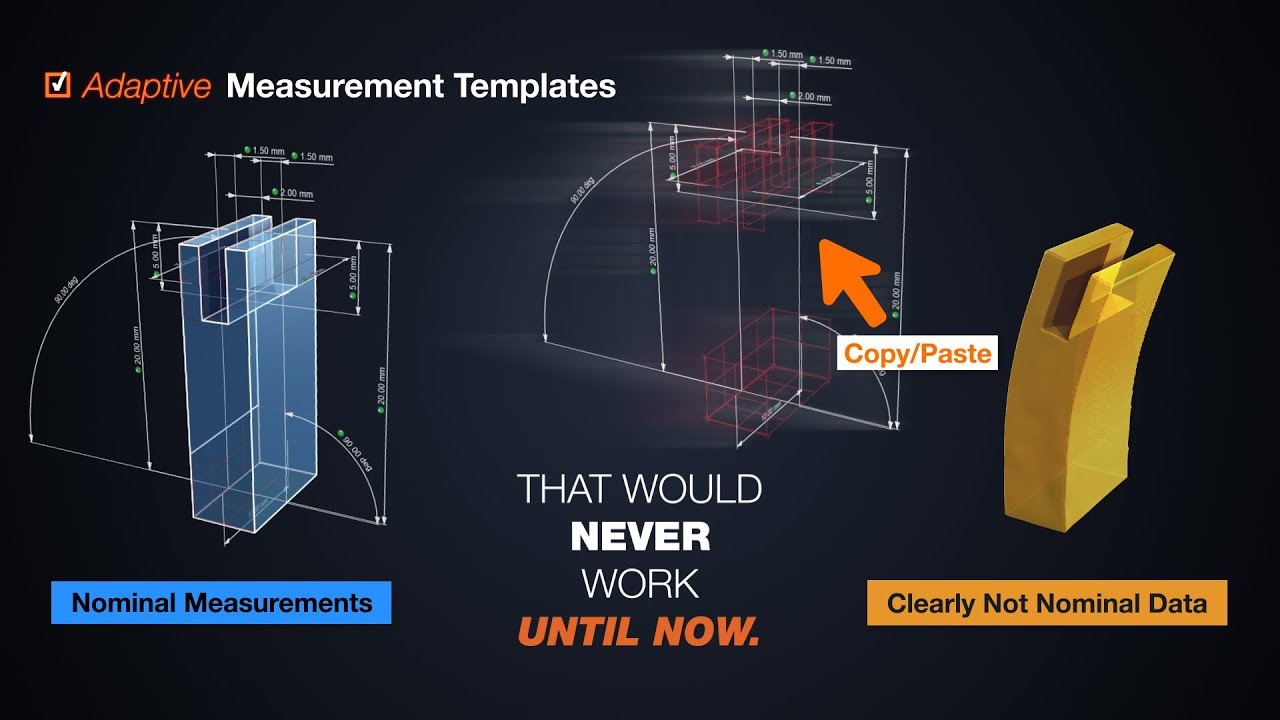 Adaptive Measurement Templates - New in VGSTUDIO MAX 2022.1