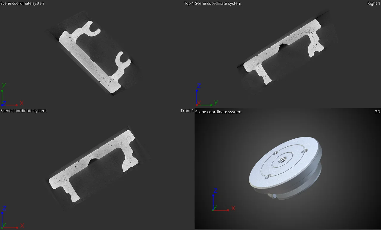 Volume data of a part directly from a CT scanner